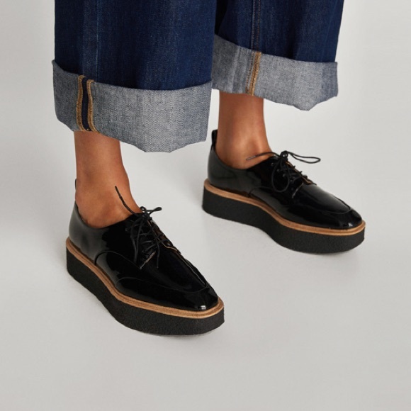 zara derby shoes